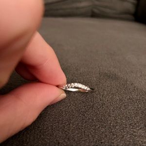 14K White gold Diamond Ring